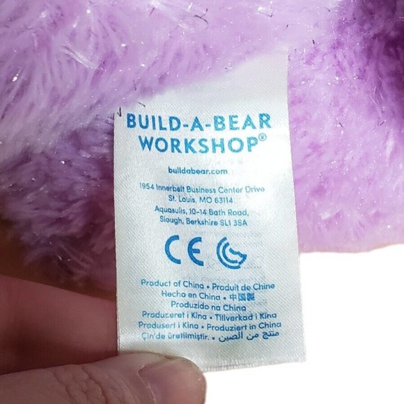 Build A Bear Workshop Disney Frozen Anna Plush 17" Purple Sparkle Bear - Picture 7 of 7